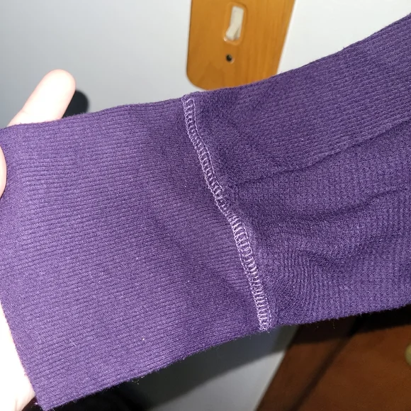 American Eagle Purple Slouchy Shirt - Picture 4 of 7